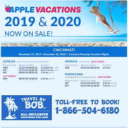 Apple Vacations' Holiday 2019 & 2020 Non-Stop Charter Schedules